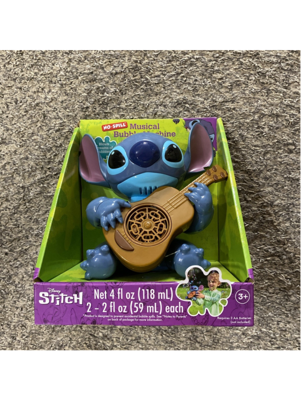 Disney Stitch No Spill Bubble Machine New with tag